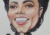 draw a funny caricature of a human face small1