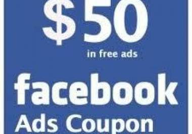 give you 50usd FACEBOOK advertising coupon code big1