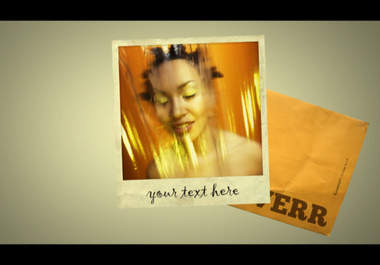edit this POLAROID envelope animation video showcasing your 10 images with text placeholder big1