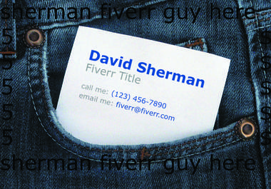 create a cool flashy business card jeans style 32629 front and back in high resolution CMYK print ready big1