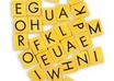 use scrabble tile letters to write your message