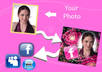 create 2 artistic art and put a picture of your choice on it so you can share it on facebook