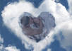 create a HEART in the sky with your picture
