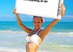 take a picture of a fairy Model holding a sign with your website, company, message or name on it small1