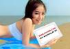 give You a Picture Of A Model Holding Your Message or Photo