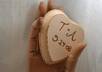 personalize a heart shaped wood using woodburning technique