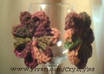 crochet a pair of colorful flower styled earrings