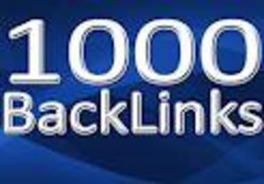 build 1000 Anchor Backlinks to Your Blog or Websites from 1000 unique domains to push you to the top of the search engines big1