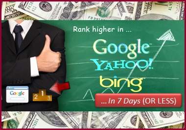 teach you how to rank websites in the FIRST page of google in only 7 days or less big1