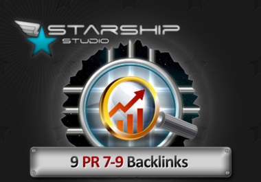 create 9 links from PR7 to PR9 Authority Sites DoFollow, AnchorText, Viewable, Verified big1