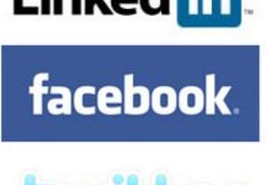 do anything about your facebook, twitter or linkedIn account big1