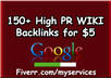 create 300+ High Power WIKI Back links for Your Site from websites with Pr 0 to 7, All from Unique Domains, Outrank Your Competition
