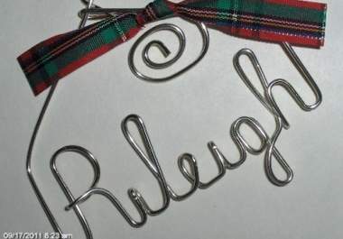 handcraft a Personalized Name Ornament big1