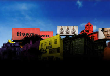 edit this COLORED Billboard video promo and put your company name or text logo or your photo image in the billboards big1