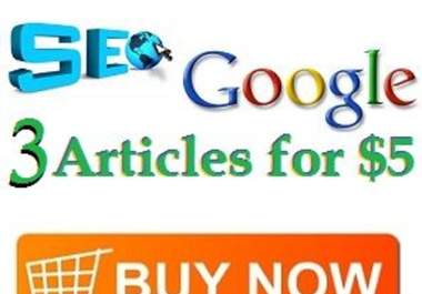 provide you with 3 UNIQUE and High Quality Articles on any General Topic/Niche/Keyword big1