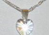 send You a NEW Swarovski Crystal Love Heart on a Silver Plated Chain Necklace or Pendant Gift Gifts Jewellery Jewelry Mum Nan Wife Birthday