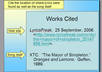 write a works cited/bibliography/references page in any format