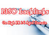 create 180 backlinks on PR 1 and 6 aged domains