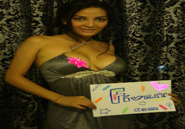 take 3 pictures and 1 video holding your text or logo big1