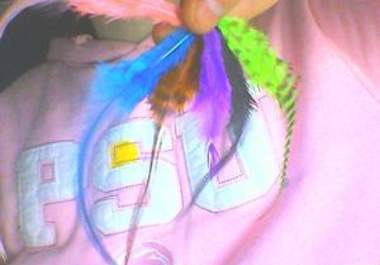 show you how to do your own feather extentions big1