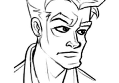 draw a stylized headshot of you big1