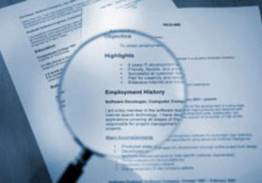 review your resume / CV big1