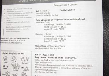 place your 4 line business ad in my print media newsletter big1