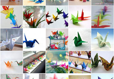 mail you 5 origami paper cranes big1