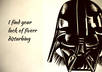 give you my speed drawn Darth VADER with your message next to him small1