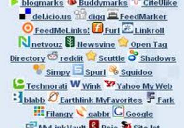manually create 10 social bookmarking accounts and bookmark your link big1