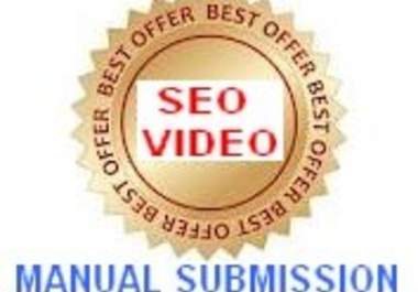 do VIDEO submission to 37 high pr video sharing sites Manually big1