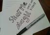 teach you how to make a sharpie vanish and appear small1