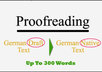 correct your 300-words German draft text into native German instantly small1