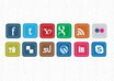 design killer facebook, twitter and RSS social media icons for your website or blog