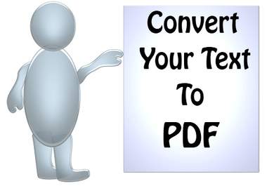 convert Your Text or File Into PDF Reader Format big1