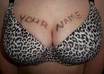 write anything on my boobs or butt