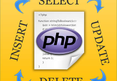 create PHP insert, select, update, delete script big1