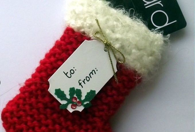send you my Mini Santa Stocking Gift Card Holder knitting pattern