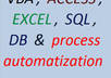 convert data in any way between pdf, txt, excel, word, access etc