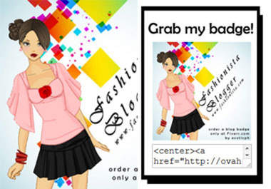 make a BADGE button for your blog big1
