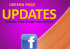 give You Over 100 Facebook Updates That Create Interactions With Your Fans Quality Content at your fingertips