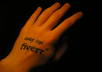 make a stop motion animation with your logo and a message which I will write on my hand small1