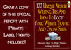 give you my special report with 100 article writing ideas with PLR included small1