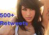 give you 500+ retweets