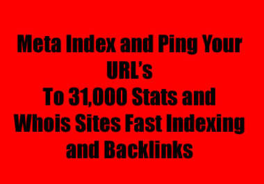 submit your site to 31,000 Stats and WhoisSites Get BACKLINKS and mega fast Indexing big1