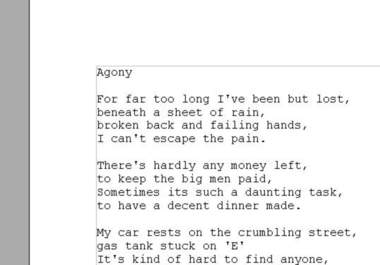 write a poem on any topic, rhyming or non rhyming - fiverr