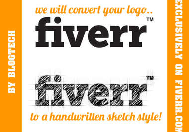 convert your logo to a handwritten sketch big1