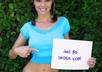 take AWESOME picture holding your sign small1