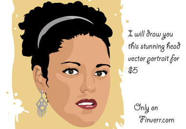 draw this stunning vector cartoon of your head out of your photo big1