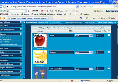 install avatars you choose on your vBulletin forum big1